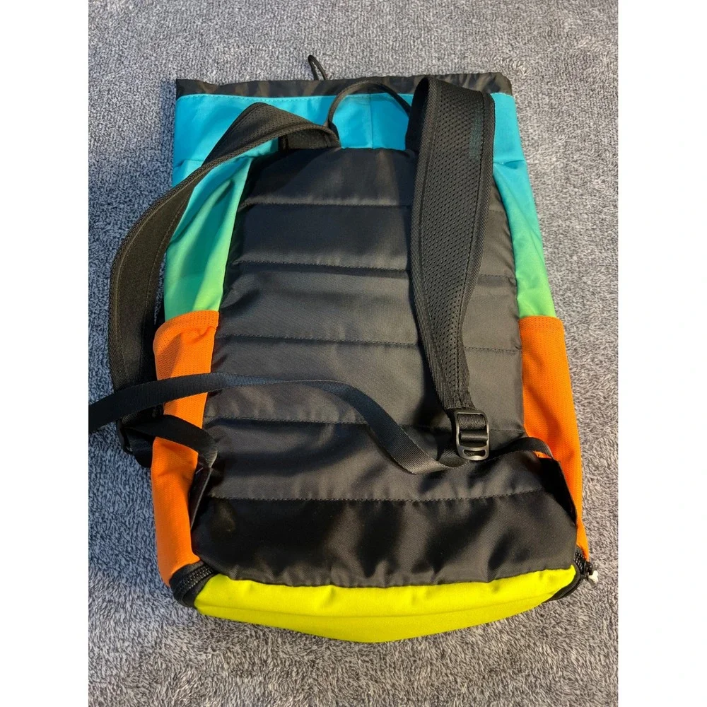 Hoka One One The Run House Drawstring Backpack Teal Green Gradient Gym Bag